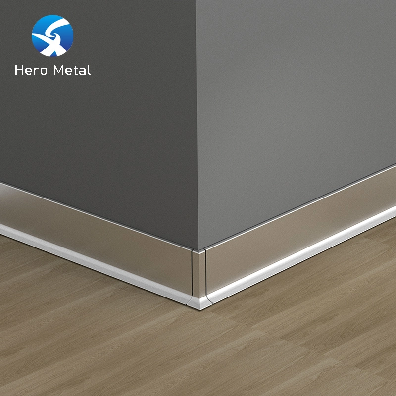 Nordic Style Aluminum Baseboard Skirting Board 80mm