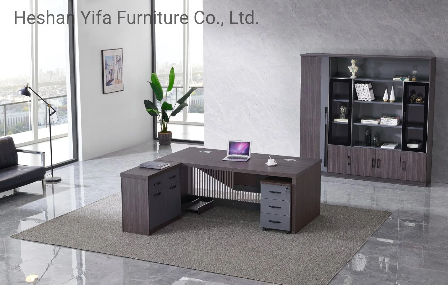 Mesa moderna de Yifa Director de madera Mesa Oficina Muebles Escritorio