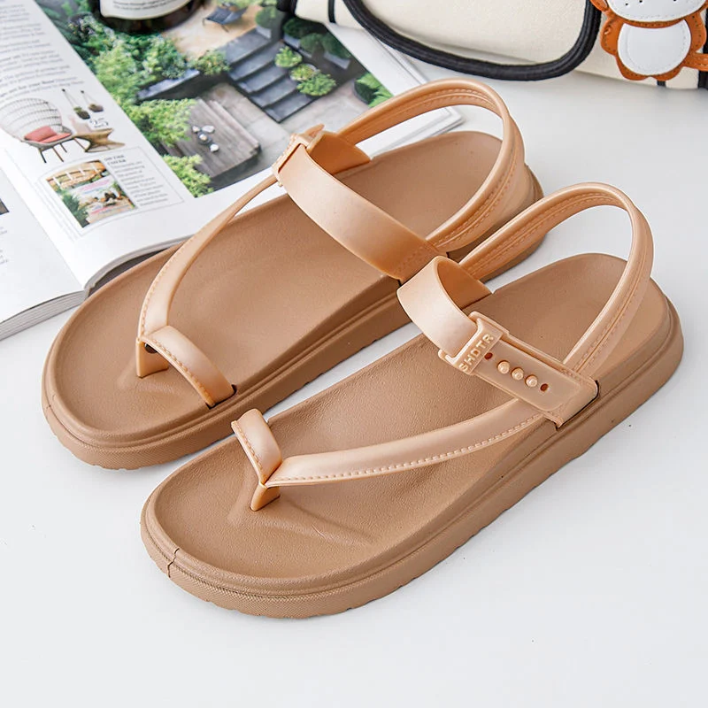 New Popular Fashion Clip-Toe Ladies Versatile Trend Comfortable Non-Slip Sandals