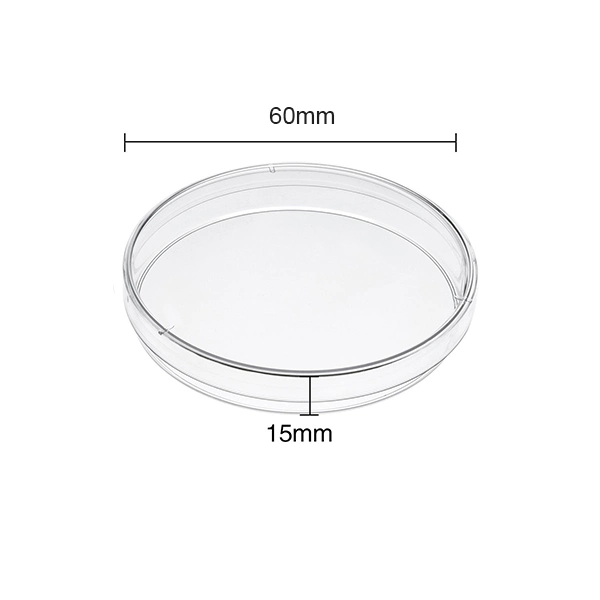 High Grade Plastic Material 35mm-100mm Sterile Petri Dish Disposable