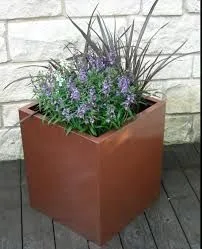 Corten Steel Planter Flower Pot