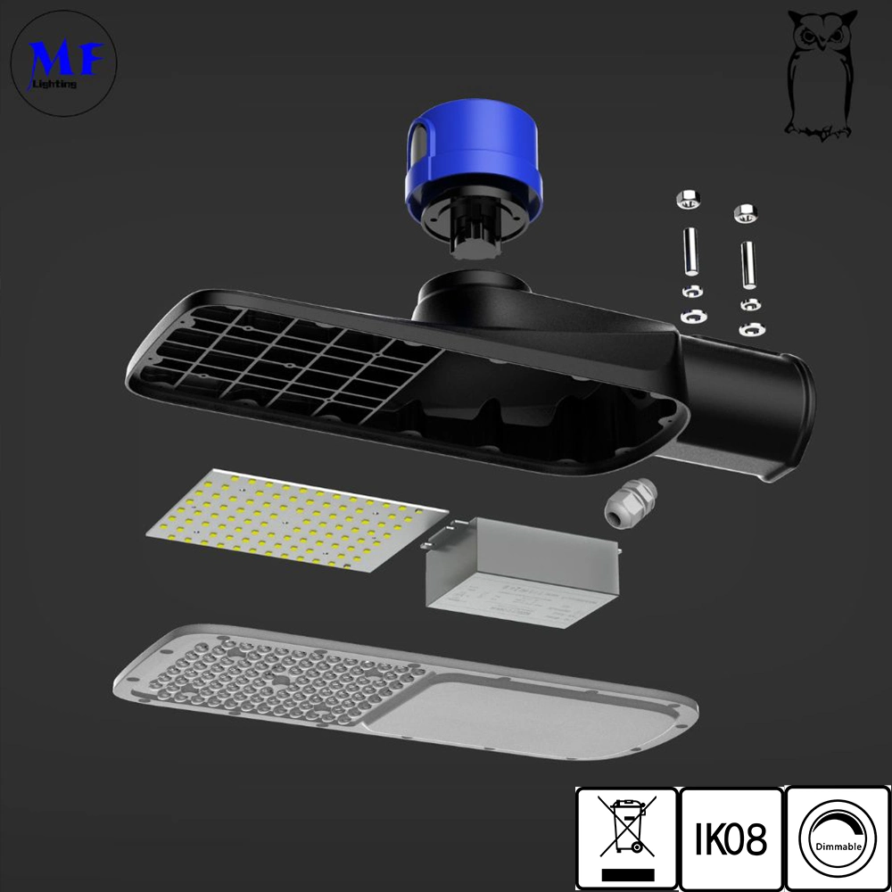 Factory Price 270W 0-10V Dim Die-Casting Aluminum Waterproof Weatherproof Smart Control Photocell Highways Parks Square Parking Lots LED Flood Street Light