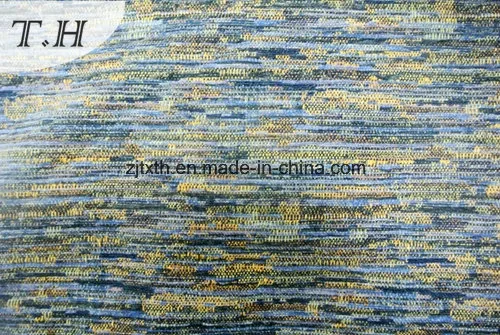 2016 El color del océano High-Grade chenilla tejidos Jacquard para los países al cliente