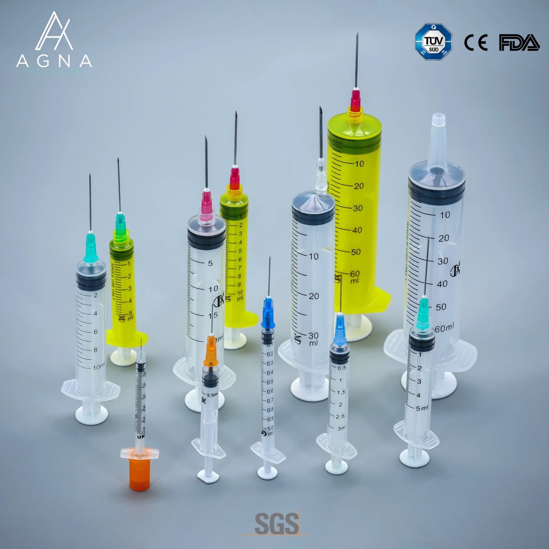 Medical Instruments Disposable Hypodermetic Syringes Needles All Types and Sizes CE/ISO13485