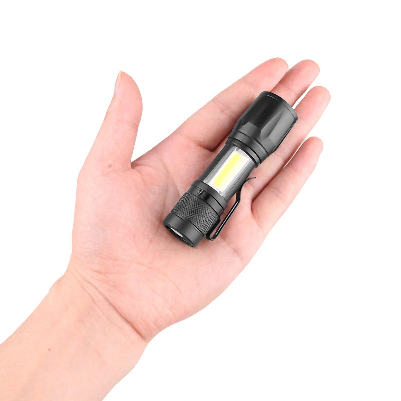 Mini Powerful Rechargeable LED Flashlight COB XPE Flash Light Torch for Outdoor