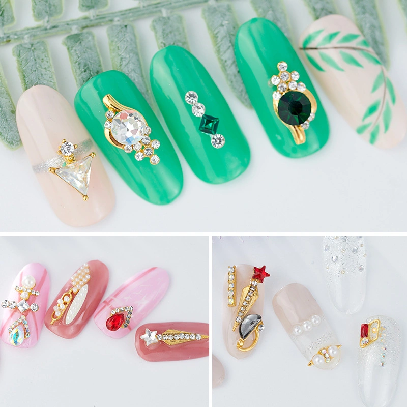 3D Strip Triangle Nail Art Charms