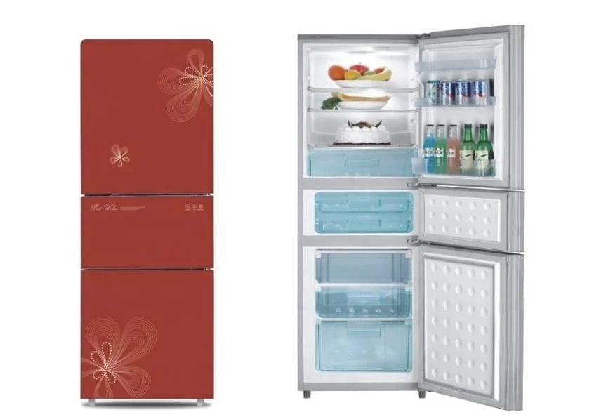 Energy Efficient 160L Refrigerator and Freezer for Home Kitchen