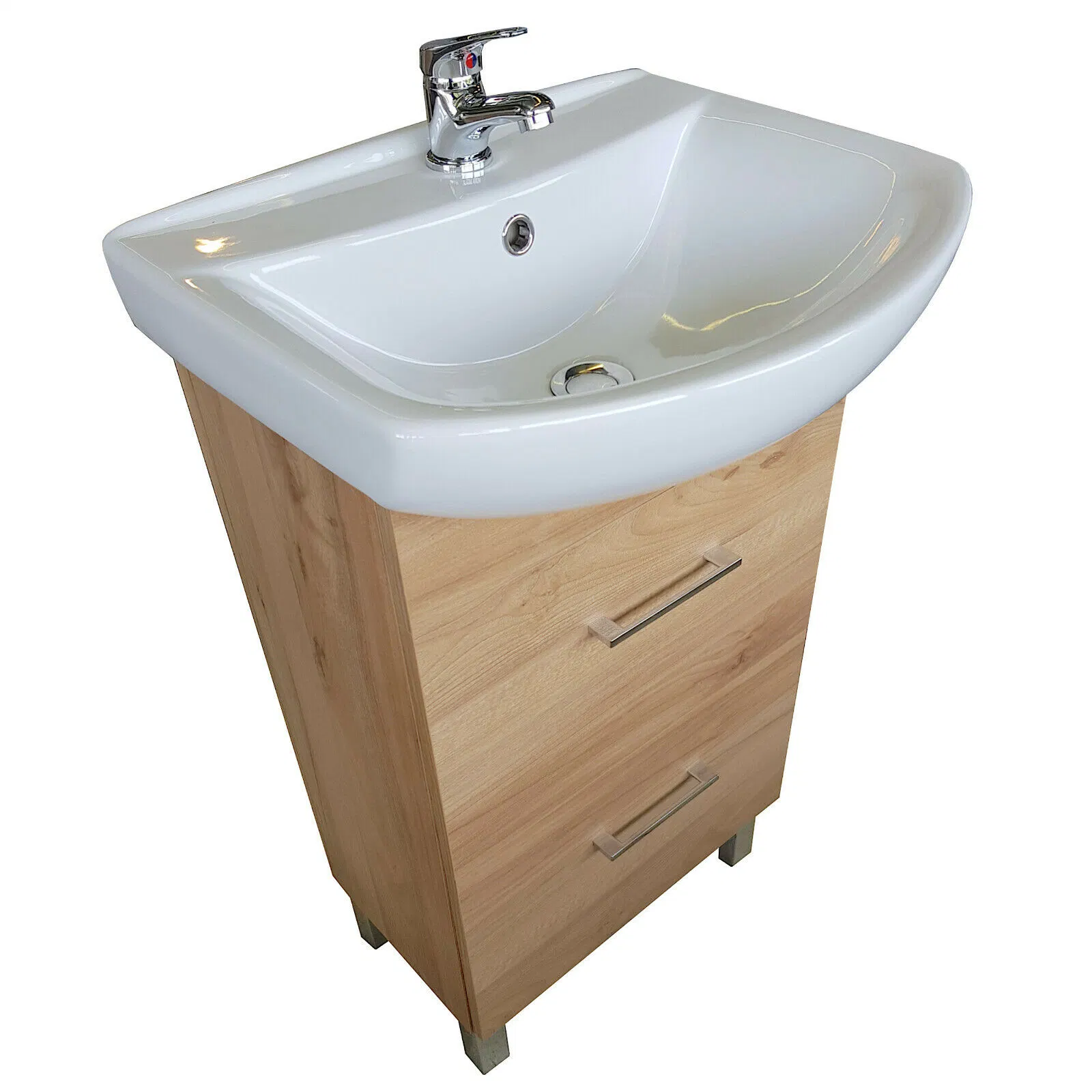 Bathroom Furniture Faucet Washbasin Sink with Base Cabinet Drawers Bathroom Faucet