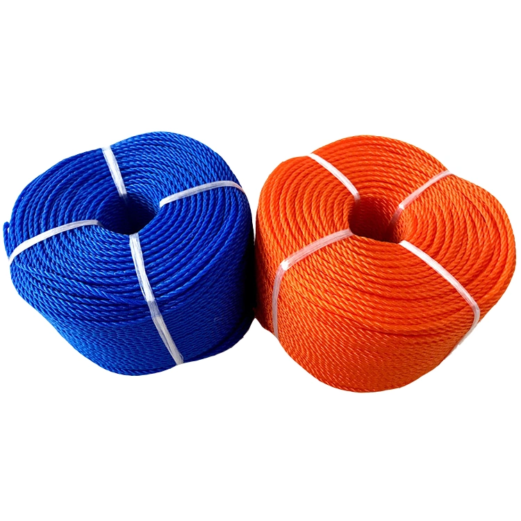 High quality/High cost performance  Manufacturer Price Polyethylene 3 Strand PE Rope 6mm*100m for Climbing Mooring Fishing Rescue