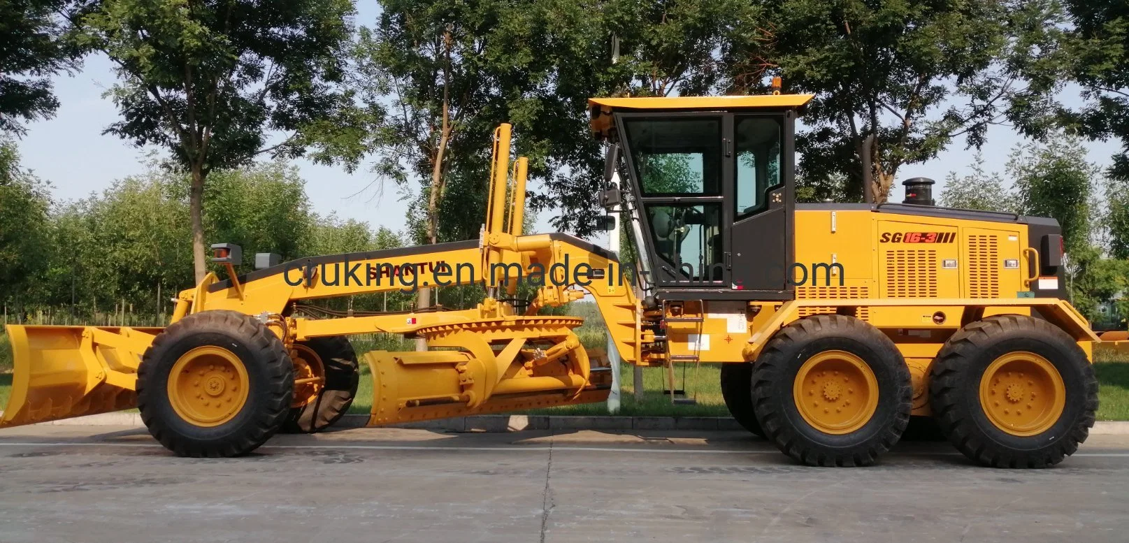 Shantui Motor Grader Sg16 with 129kw and 3.66m Width Blade for Sale