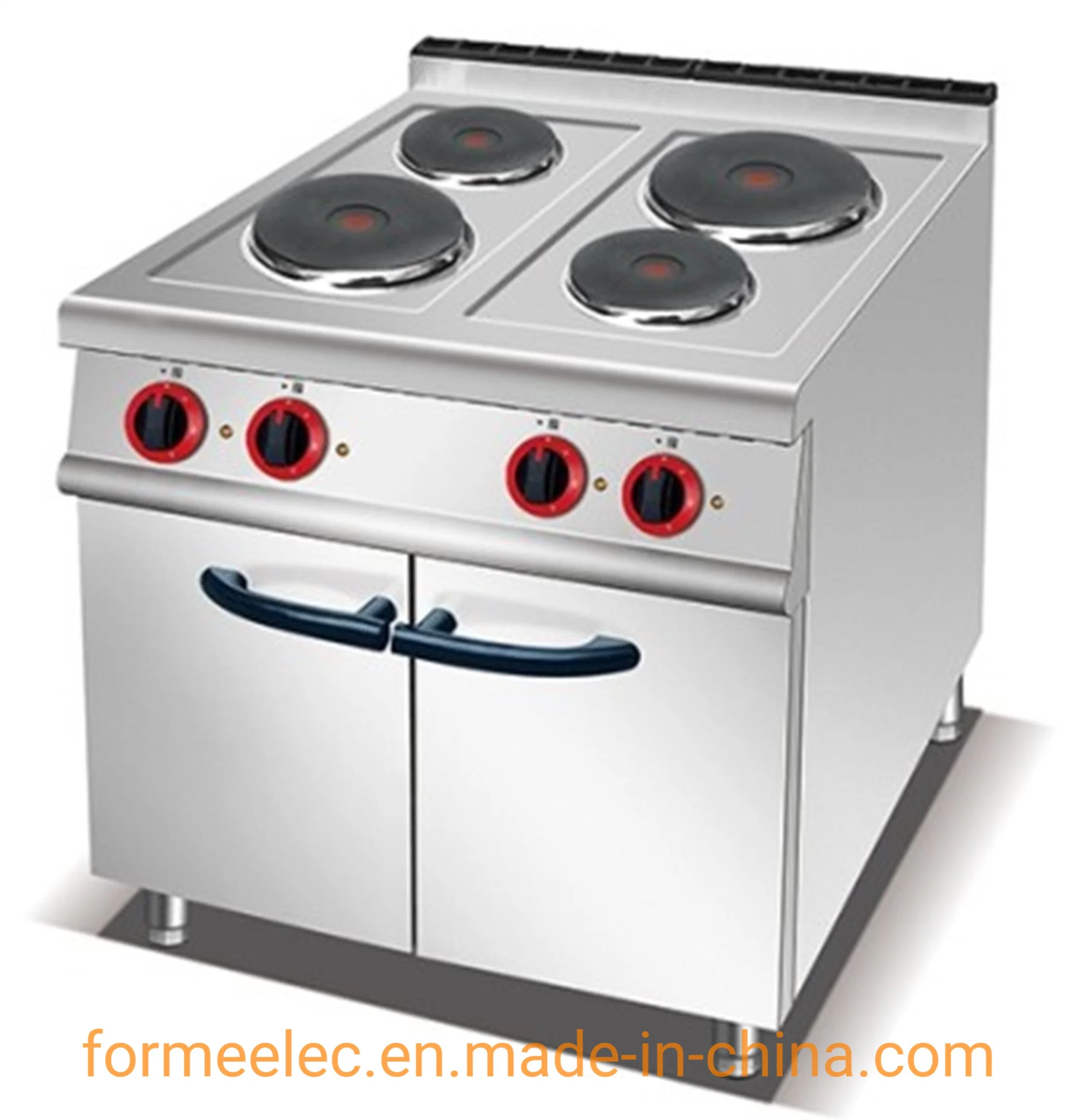 Combinación de horno eléctrico hornillo eléctrico con 4 placa caliente y gabinete