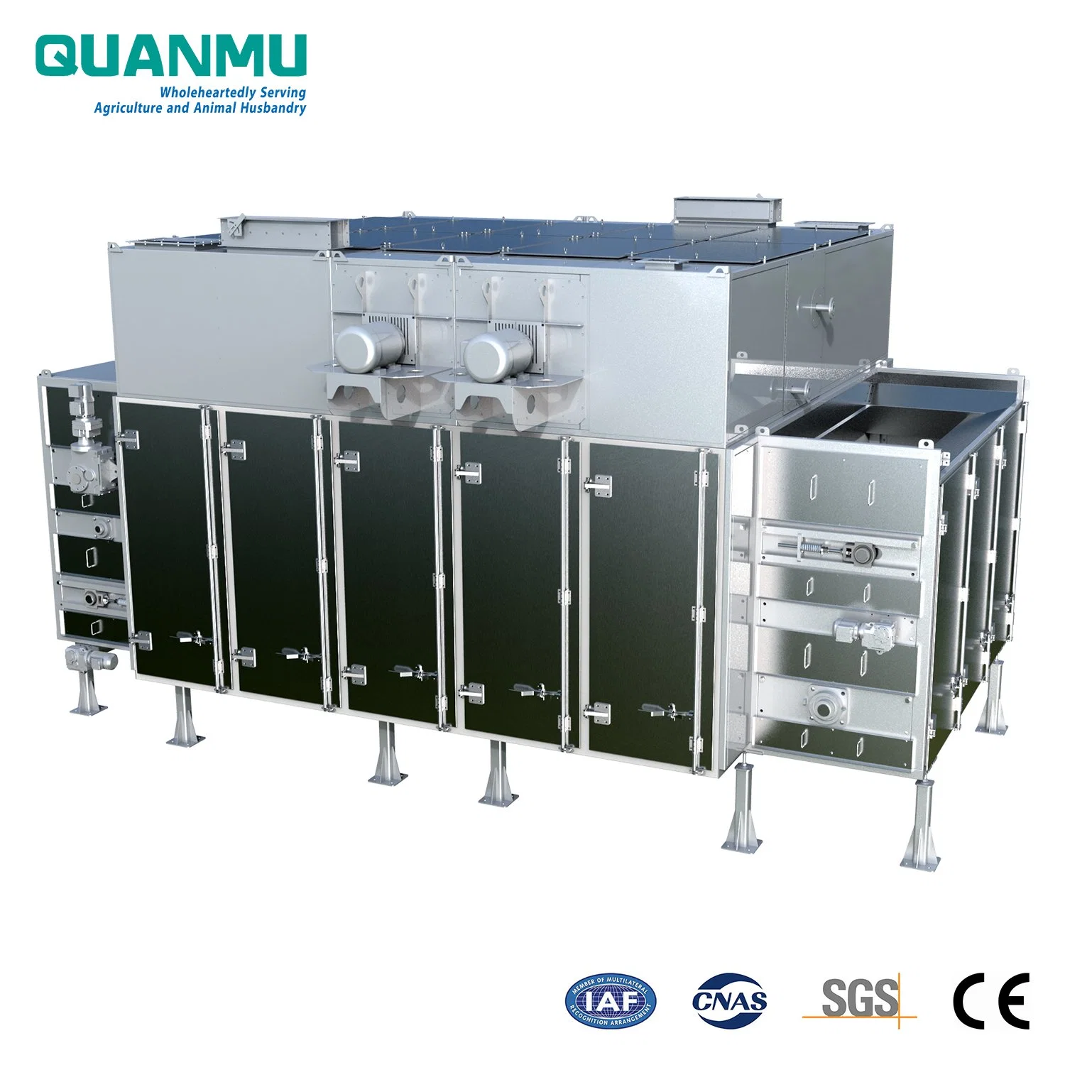 Best Price of Dry Dog or Cat and Pet Food Pellet Belt Type (3000mm width) Steam Drying Machine in Food Machine