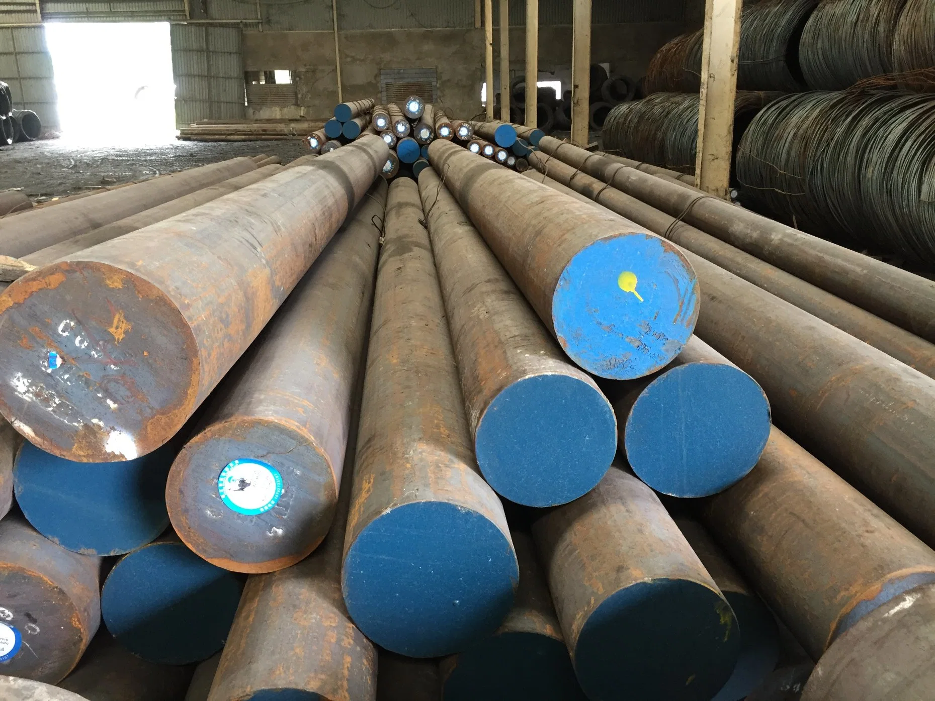 Hot Rolled Q355c S355j0 / St52-3u Alloy Carbon Metal Steel Round Bar