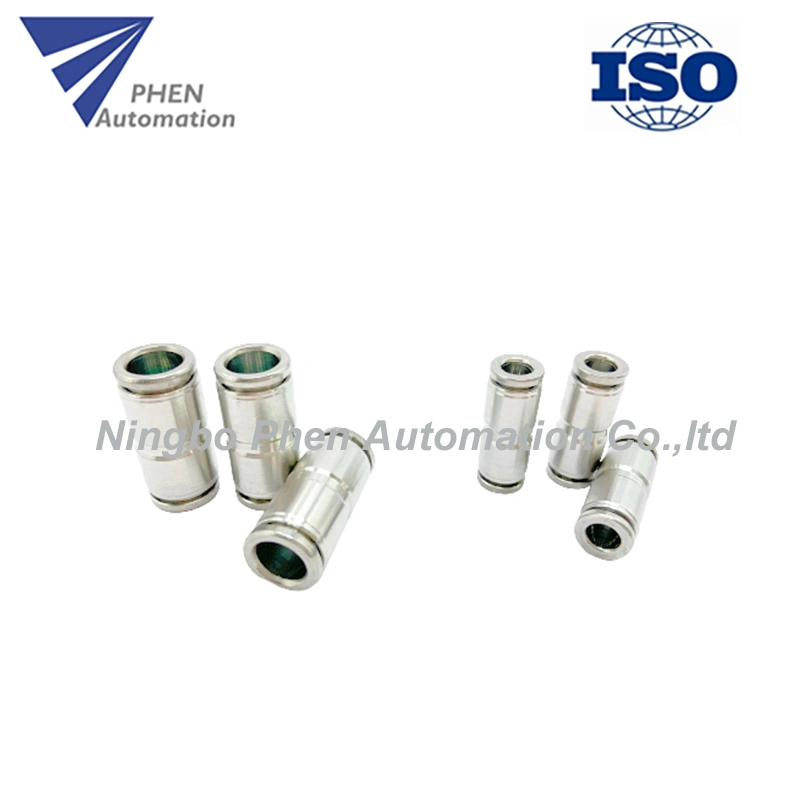 Original Factory Phen Brand Stainless Steel Straight PU 4/6/8/10/12/14/16mm Push in Air Hose Fitting