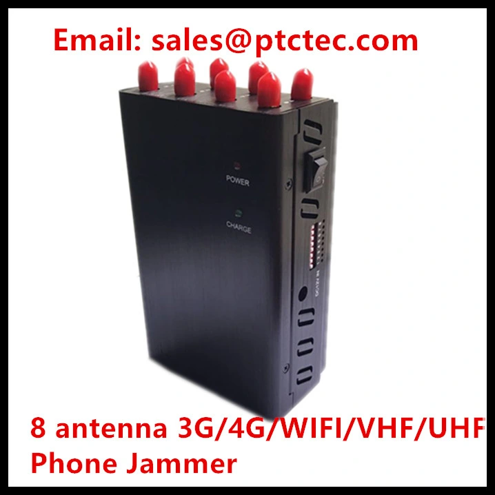 8 Antenna 3G 4G Wif VHF UHF Mobile Phone Portable Jammer