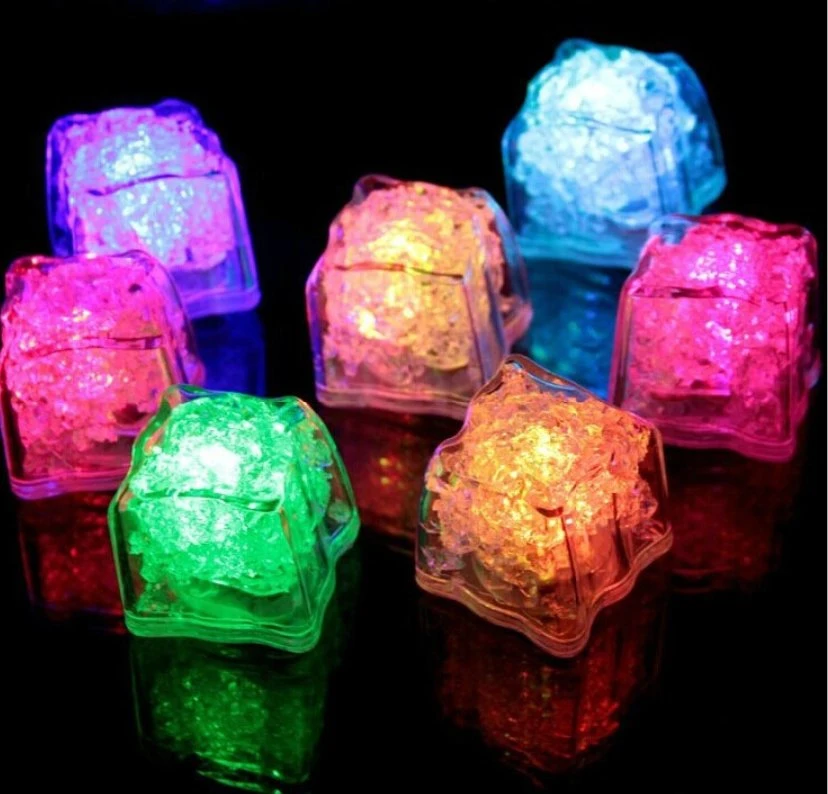 Cubitos de hielo de destello de barra LED impermeables ilumina el bloque fluorescente