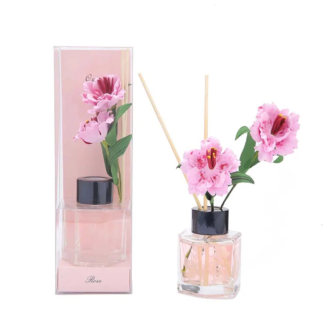 DIY Handicrafts Glass Bottle Luxury Air Freshener Reed Diffuser Set for Home