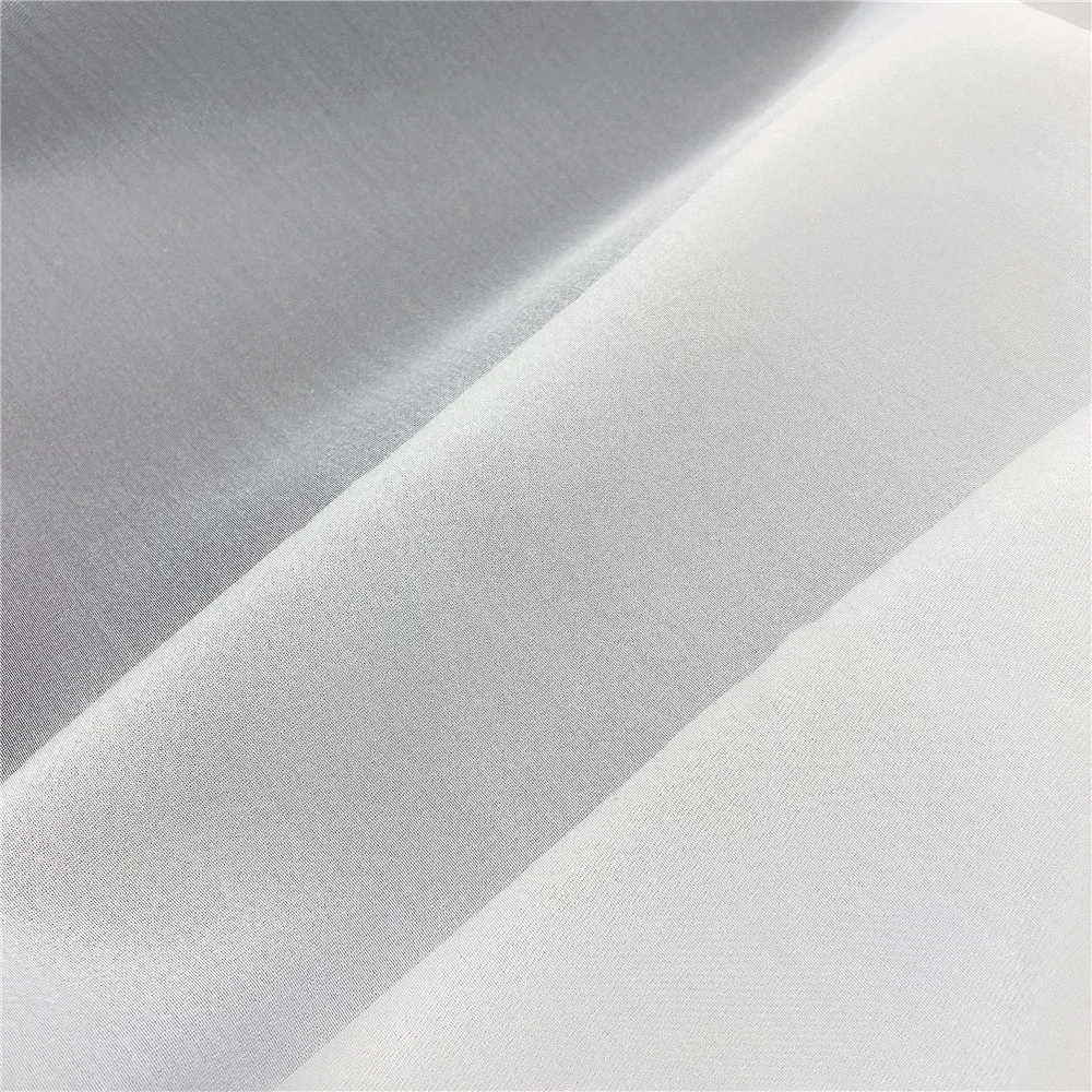 Hot Sale White Silk Fabric Satin Organza with Comfortable Feel