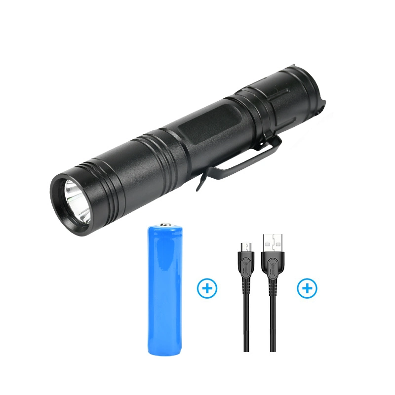 Brightenlux Mini 1000 Lumen USB Charging Self Defense Super Bright Flashlight with Changeable Modes Light