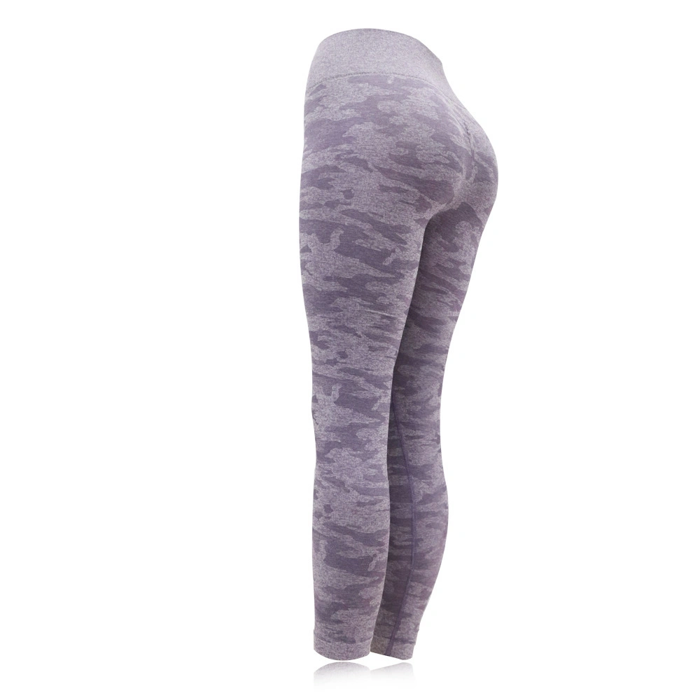 Wholesale/Supplier Hot Sale 2 PCS Camouflage Yoga Set Seamless Sports Bra Camo Leggings Suits