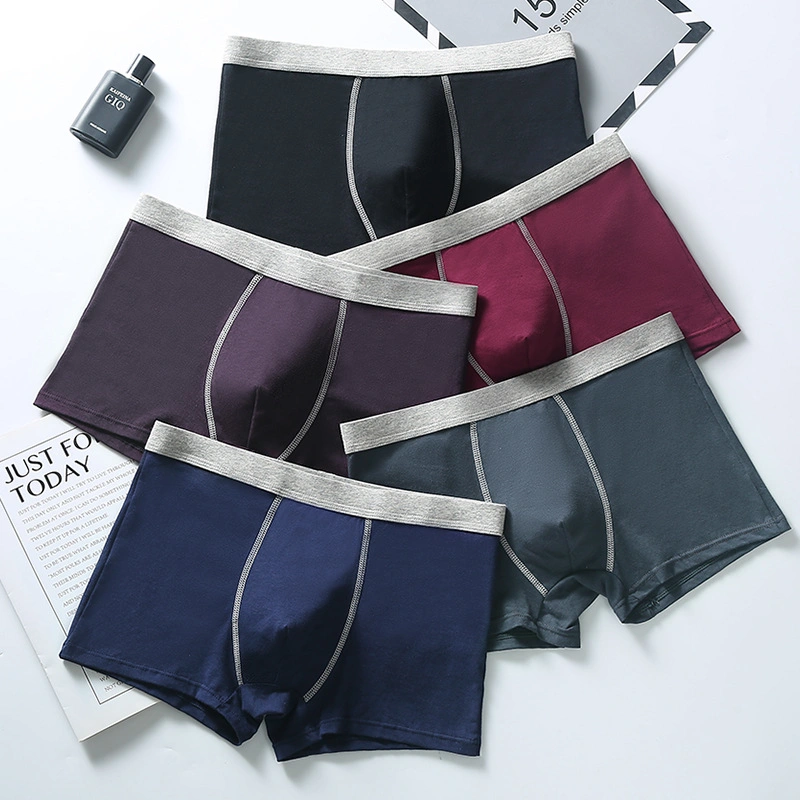 Wholesale Large Size Men's Underwear Pure Cotton Pant Breathable Comfortable Underpants
