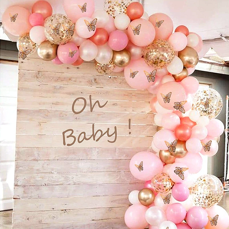 120 STÜCK Ballons mit Werkzeug Ballons Garland Arch Kit für Hochzeit Braut Mädchen Geburtstagsfeier Feier Kette von Ballon