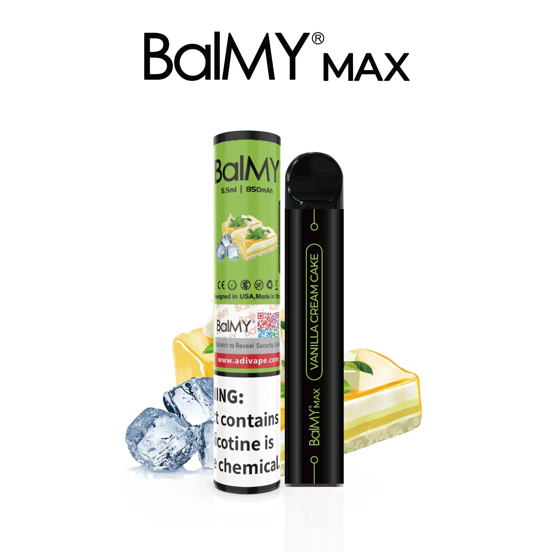 100 Best Flavors Original Balmy Disposable Pods 1500 Puffs 850mAh 5.5ml E-Cigarette