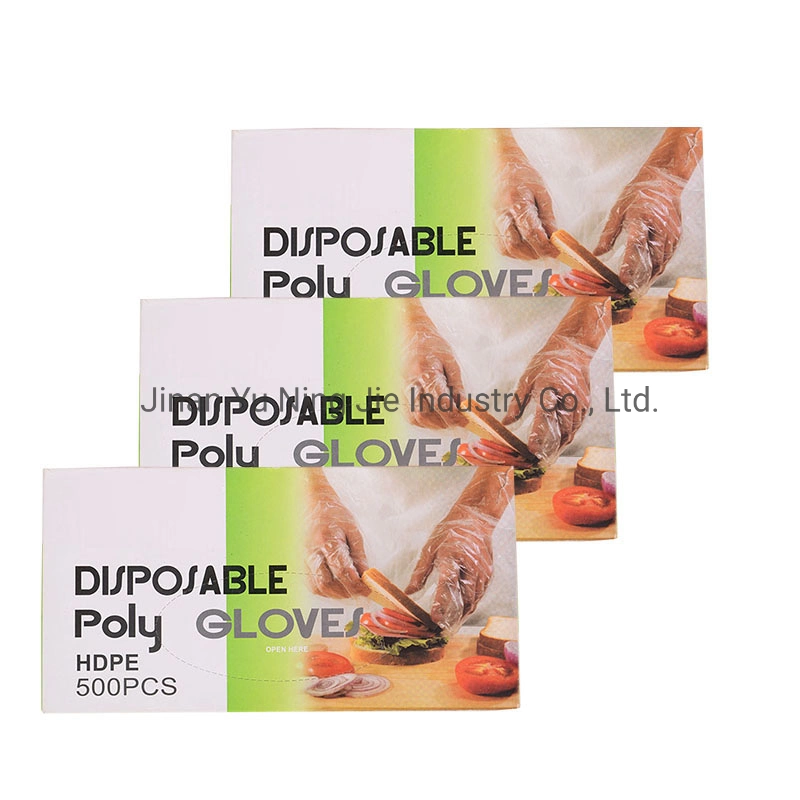 Virgin PE Material Cheap Disposable Transparent Household Plastic Gloves