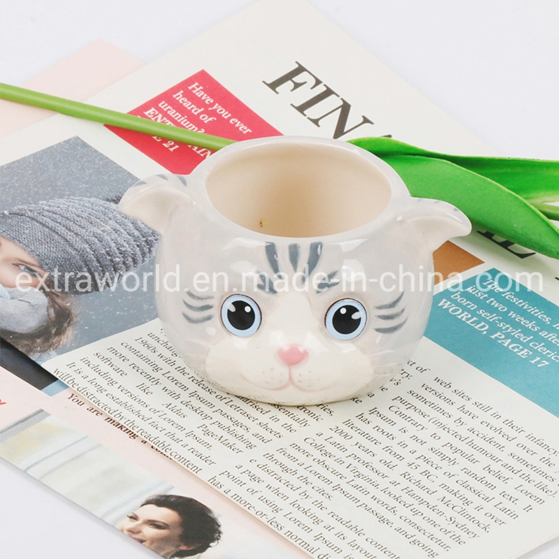Adorable Cat Toothpick Holder Ceramic Daily Use Toothpick Cup Dinner Set Home Decoration