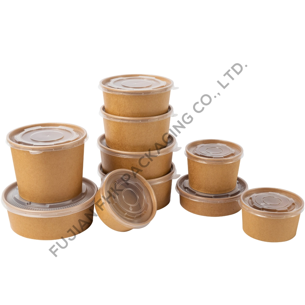 Disposable Paper Soup Bowl Take Away Food Container for Soup Noodles