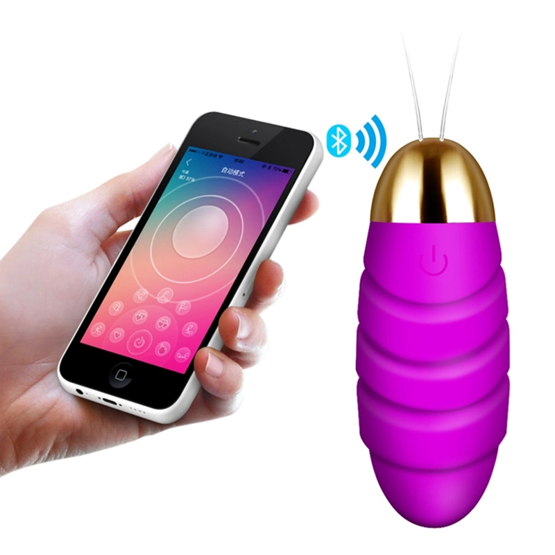 L'APP de jouets sexuels contrôlés Bluetooth jump saut d'Oeufs Oeufs vibrateur sans fil pour les femmes