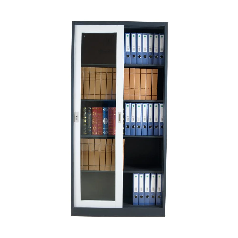 Large Space Fire Resistant Steel Glass Bulk 2 Door File Filing Display Cabinet