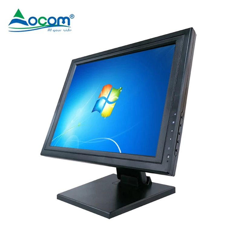 15.1 Inch Factory Wholesale Wall Mount Black POS LCD Touch Screen Monitor