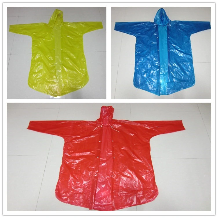 Best Seller Logo Printed Disposable Raincoat, Rain Poncho Anti Virus Protective Suits