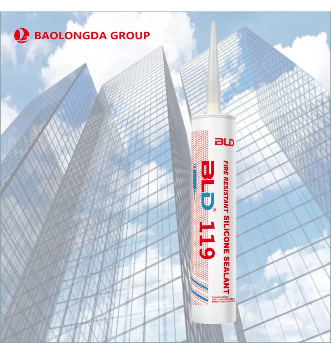 Silicone Sealant Construction High Building Silicone Adhesive Bld-119 Fire-Resistant Oil Silicone Sealant