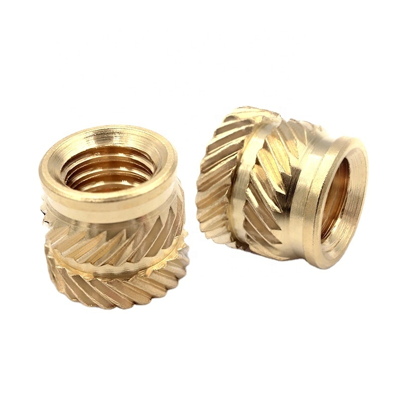 Custom Precision CNC Machined Brass Nuts, Brass Threaded Inserts Aluminium Hex Nut Standard