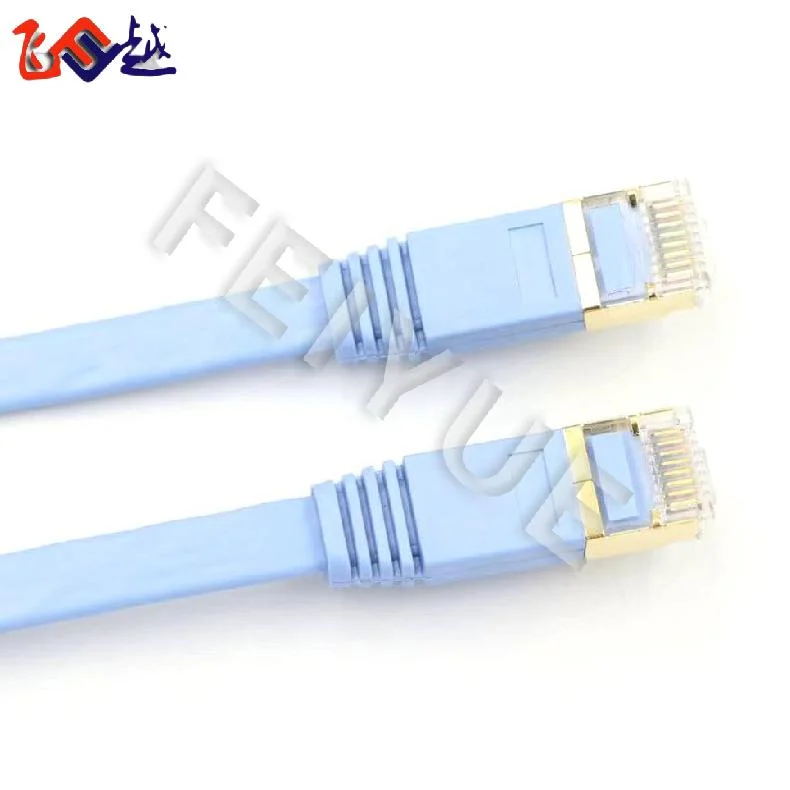 RJ45 Network Flat Cat7 FTP STP Ethernet Patch Cord LAN Cable