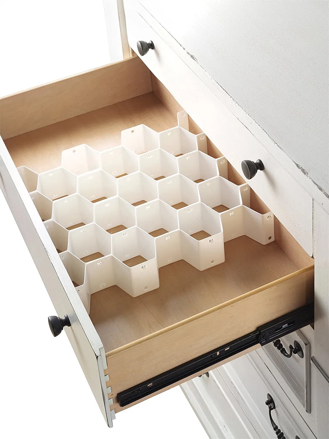 Plastic Drawer Dividing Organizer 8PCS DIY Plastic Grid Honeycomb Drawer Divider