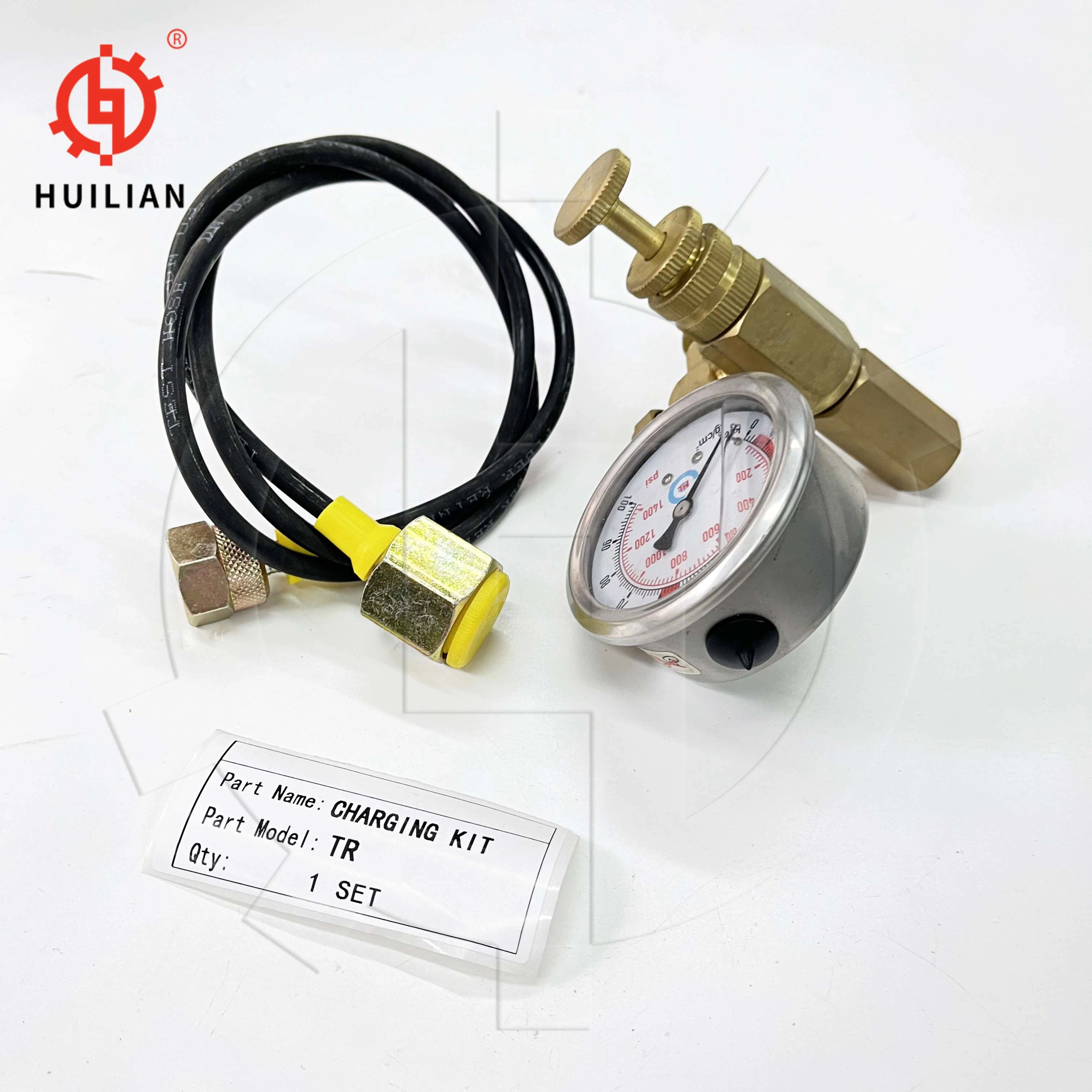 Hydraulic Hammer Parts NPK Teisaku Rock Breaker N2 Gas Nitrogen Charging Valve