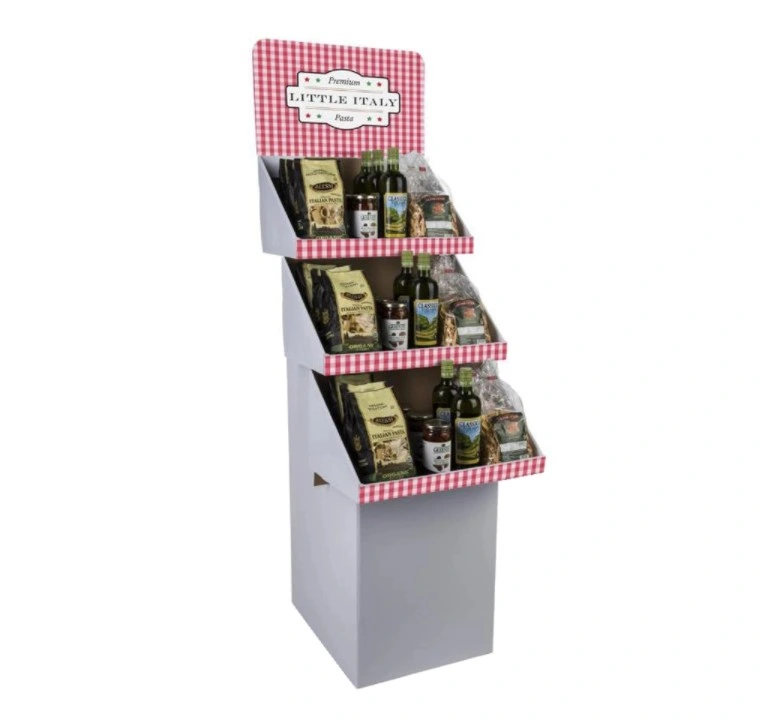 Factory Price Pop up Cardboard Display Stand Cardboard Floor Display Rack