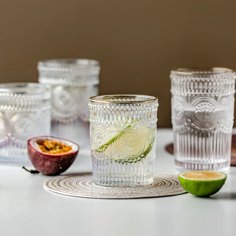 Стаканы для питья прозрачные стеклянные чашки Гербера Дизайн стеклянная посуда Вода Джуки Пиво Винные коктейли