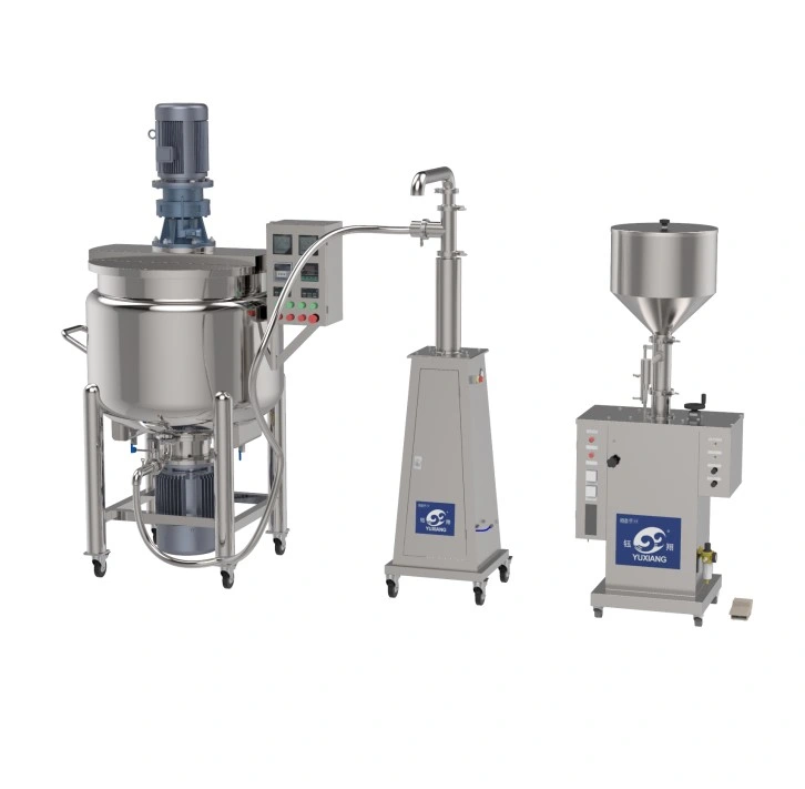 High quality/High cost performance  Makeup Vacuum Emulsifying Electrical Heating Type Make Machine