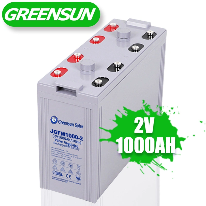 Cycles de profonde 2V 600Ah 800AH 1000ah batterie plomb-acide Sauvegarde de la banque