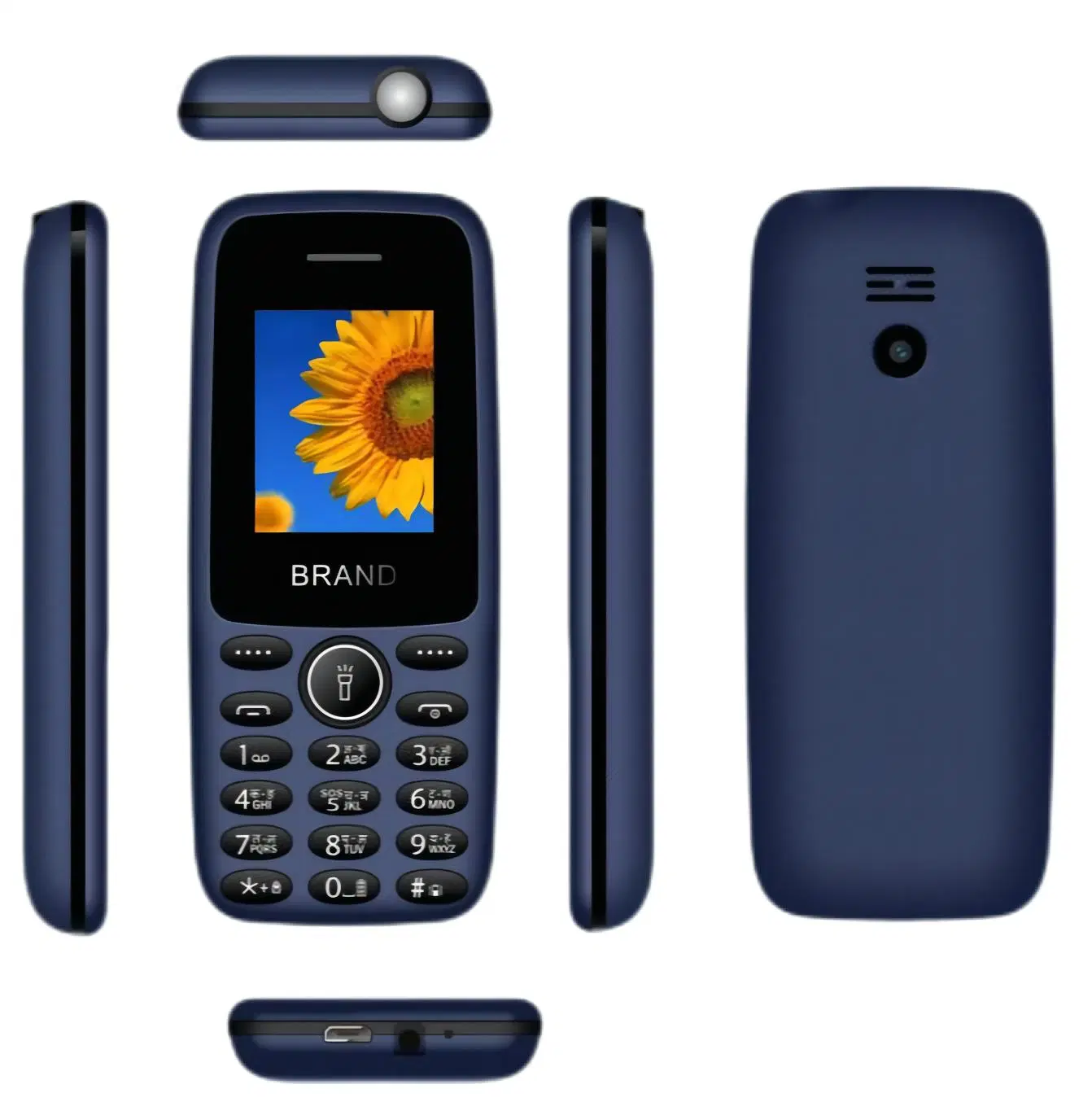 Color Optional Small 2g Key Phone From Factory with Large Battery