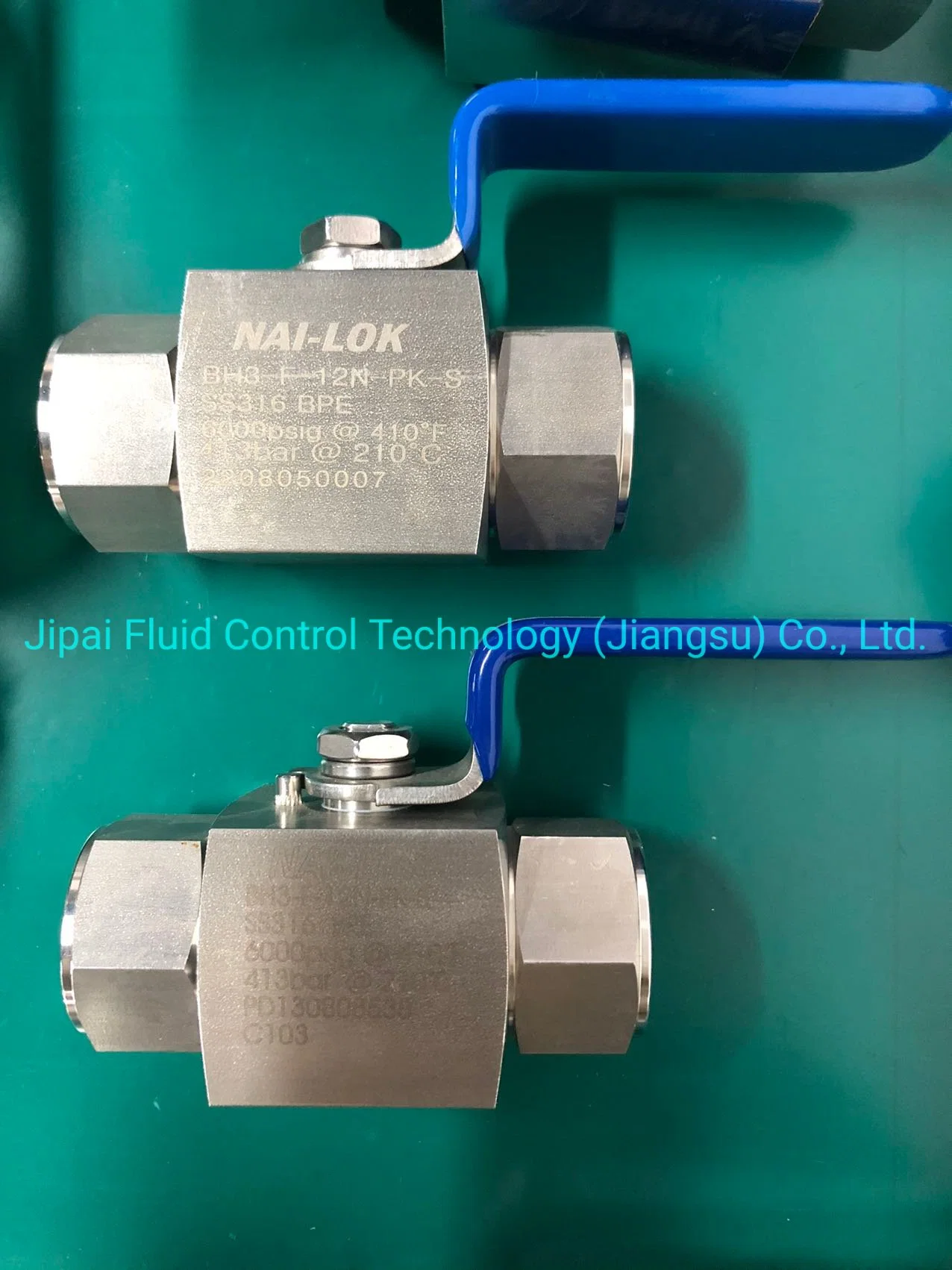 Nai Lok Stainless Steel 316 Two Position Three-Way 1 PC Ball Valve Trunnion Ball Valve for CNG High Pressure 6000 Psi Compression Natural Gas Hydrogen Ball Valv