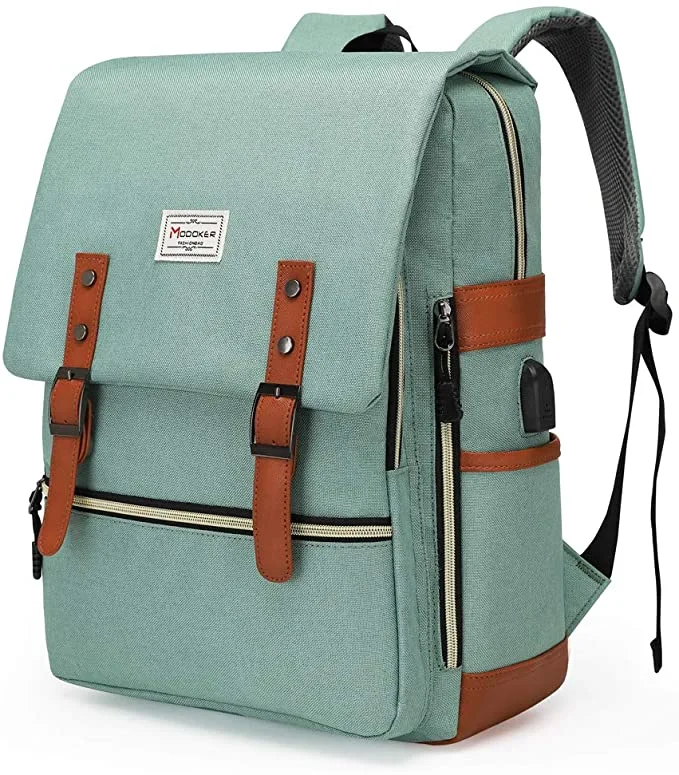 Blue Canvas Schultasche Rucksack für Teenager