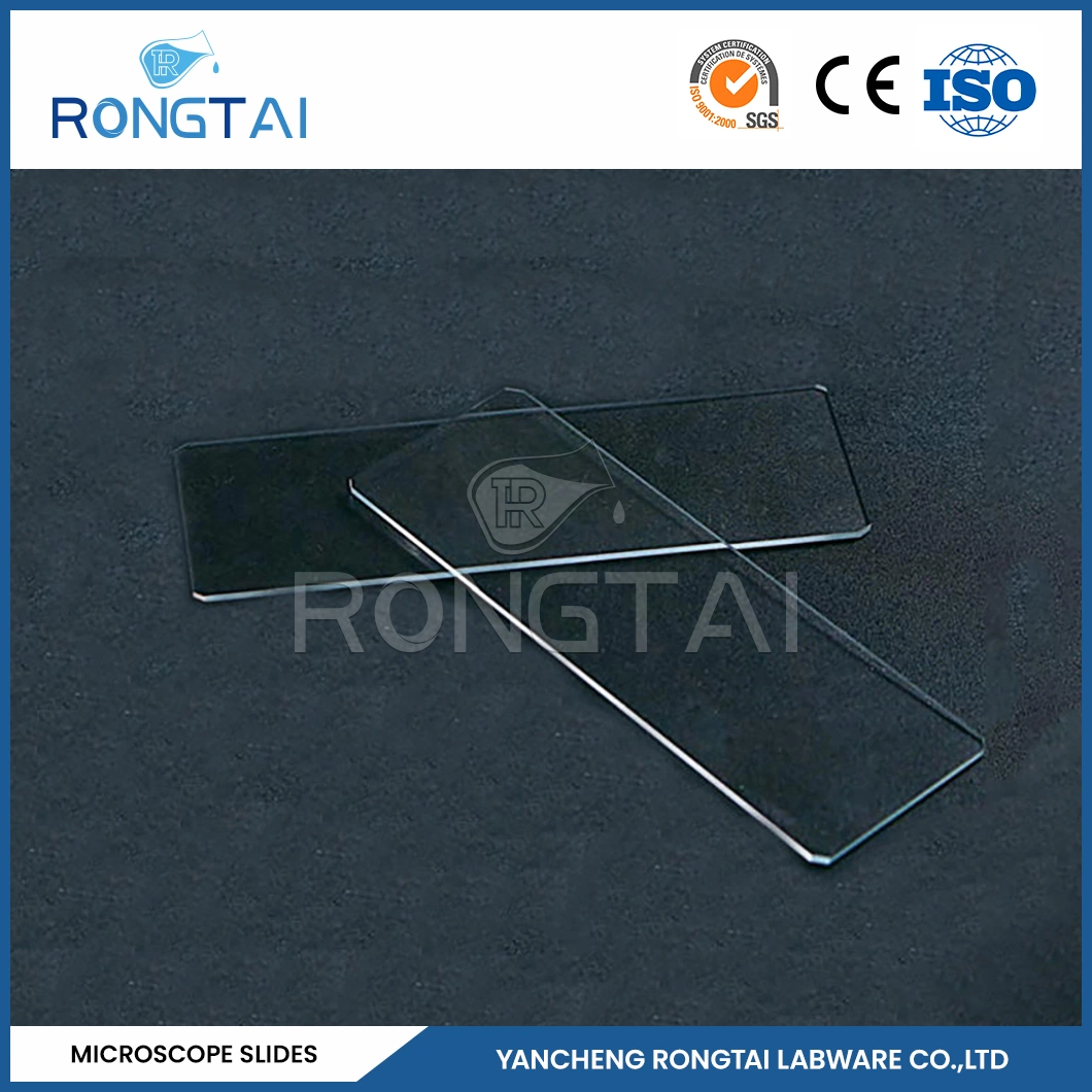 Rongtai plástico Microscope cobertura desliza fabricantes Microscope Slide Frosted China 7101 7102 7105 7107 7109 Mini lâminas de microscópio