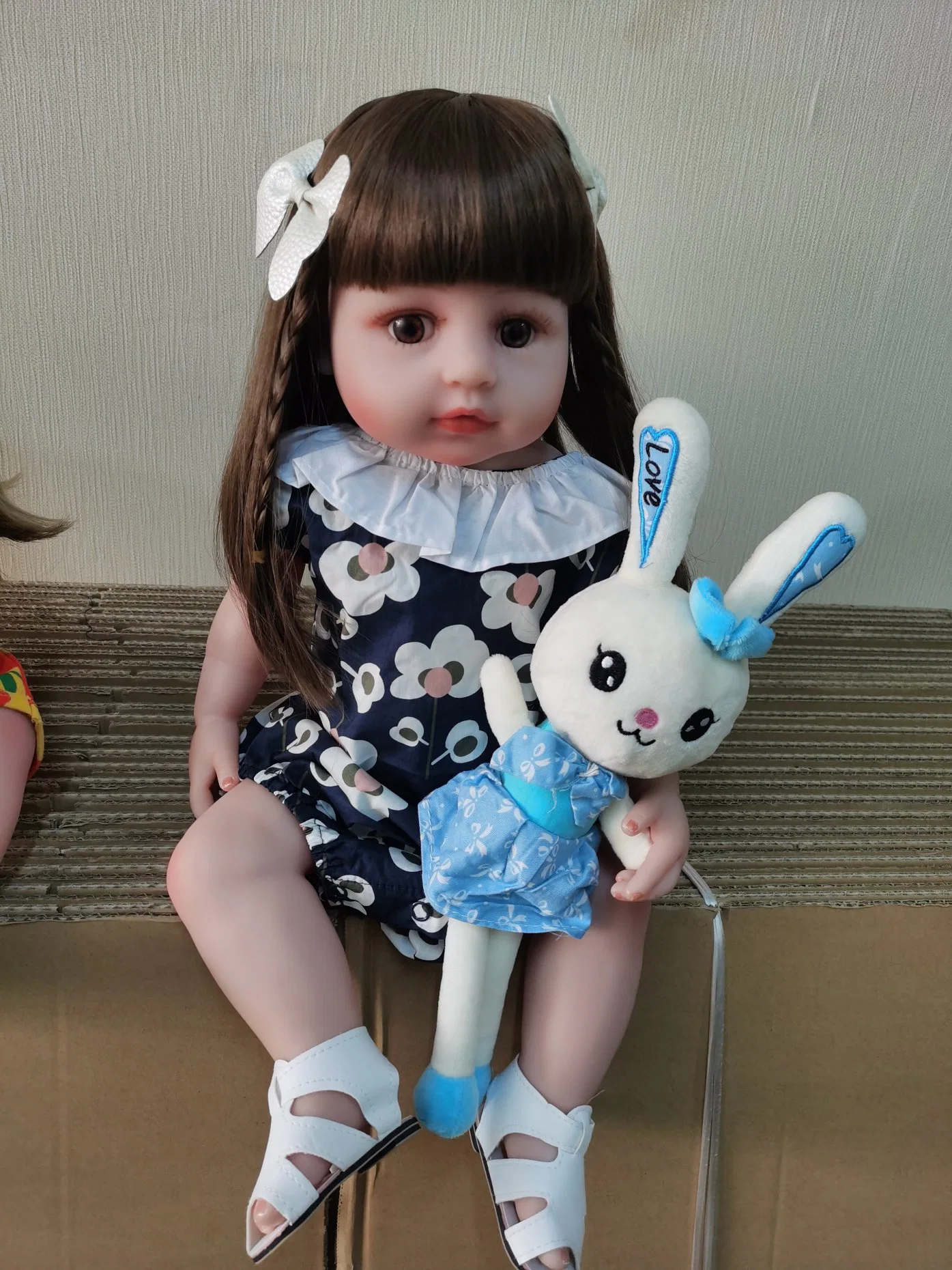 Hot Selling Full Silicone Reborn Babe Girl Doll for Kis Toy Gifts