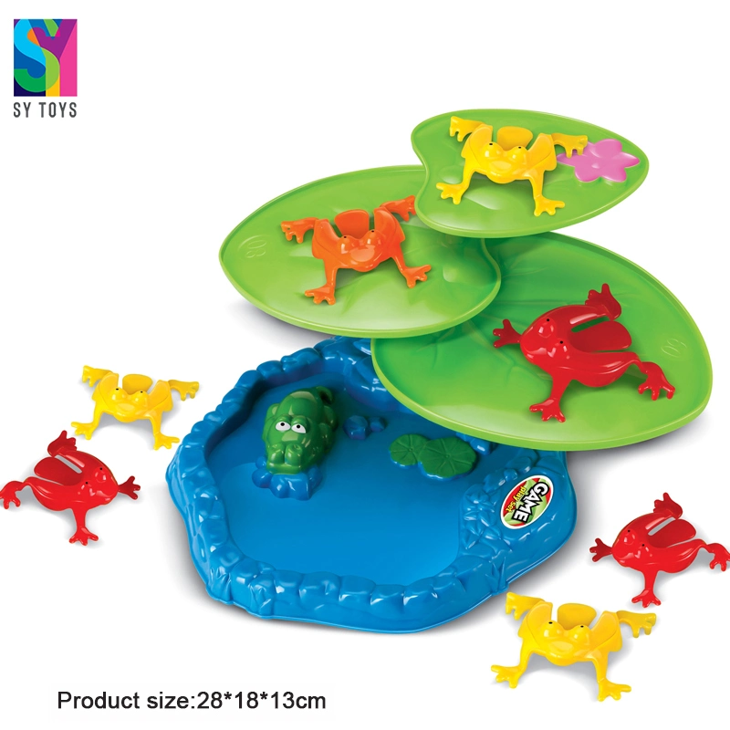 SY Animal Educational Toys niños tres jugadores jugando Jumping Frog Juego de mesa