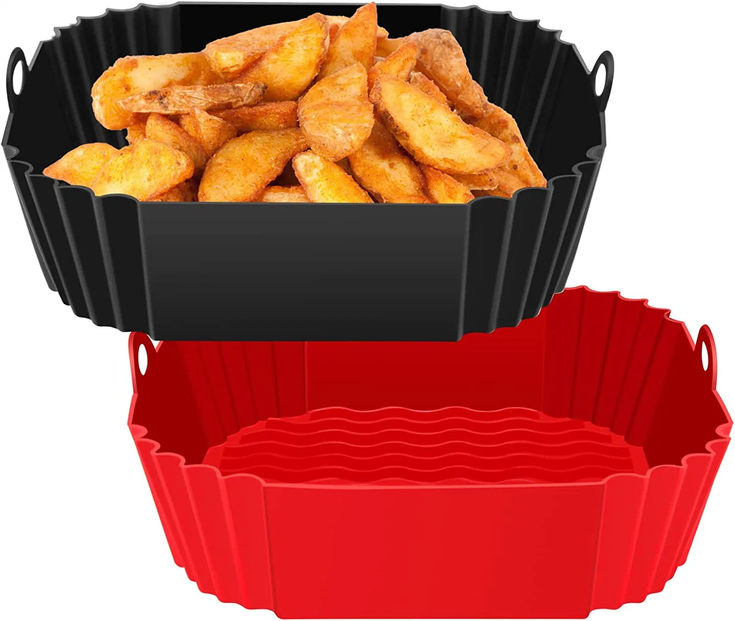 Square 8.5inch Silicone Airfryer Liner Pot Oven Baking Tray